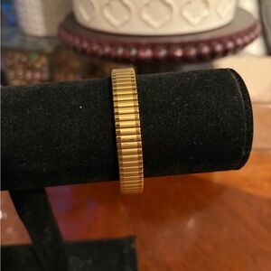 House of Harlow 1960 Ribbed Gold Bracelet